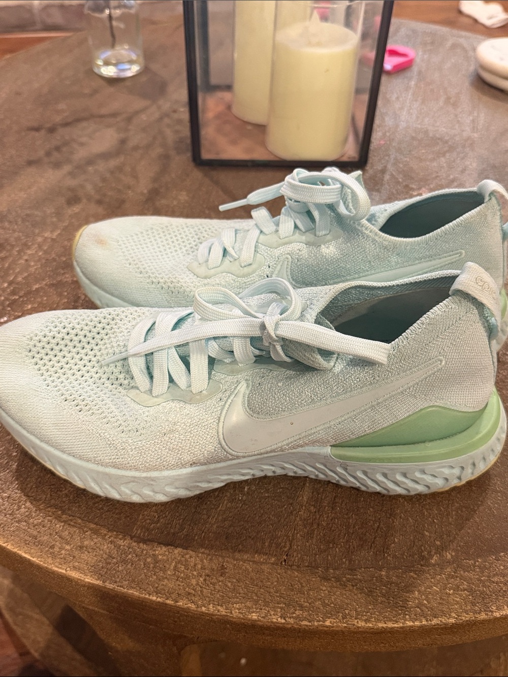 Nike Women’s knit Running Shoes - Light Mint Green